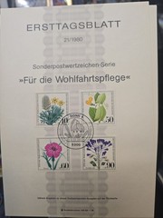 Germany 1980 complete year in ERSTTAGSBLATT (26 SETS) in perfect condition