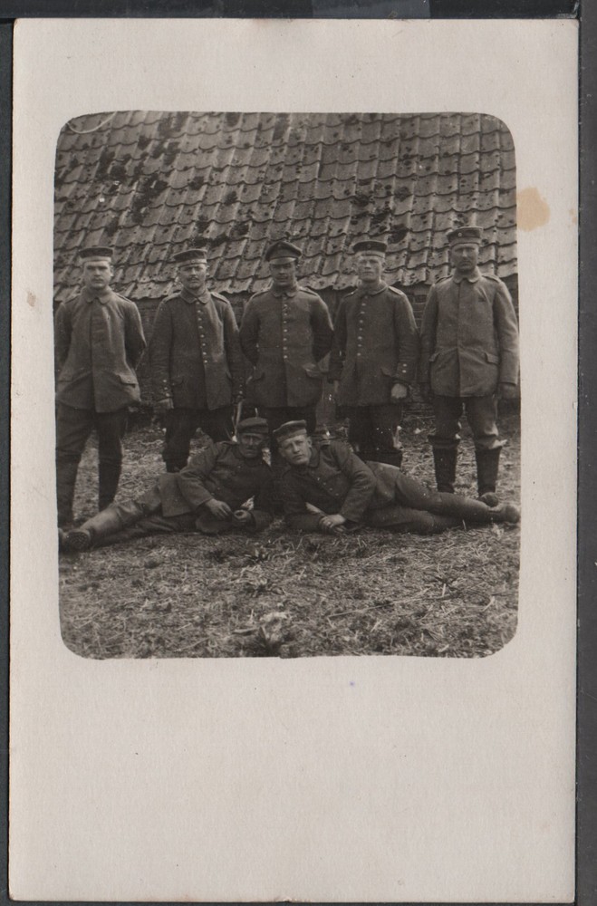 ✔️ GERMANY REICH WWI SOLDIERS EXCELLENT RARE AGED MILITARY PHOTO POSTCARD