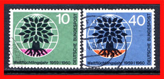 Germany Postage Stamps Scott 807-808, Used Complete Set!! G1367h