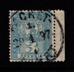 Germany Late 1890s 3p Bright Blue Berlin Private Post Used – S58682