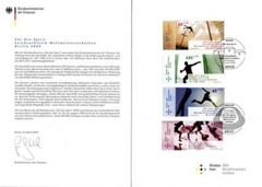 Germany: MiNr. 2727 – 2730,“ Sports Aid 2009: World Championships IN Athletics