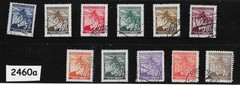Stamp set 1940s Third Reich occupation of BaM WWII Linden Leaves #2460a