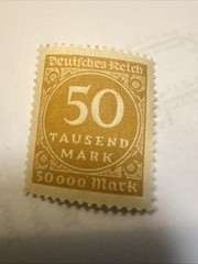 Deutsches Reich Postage Stamp 50mark Tausend 50000
