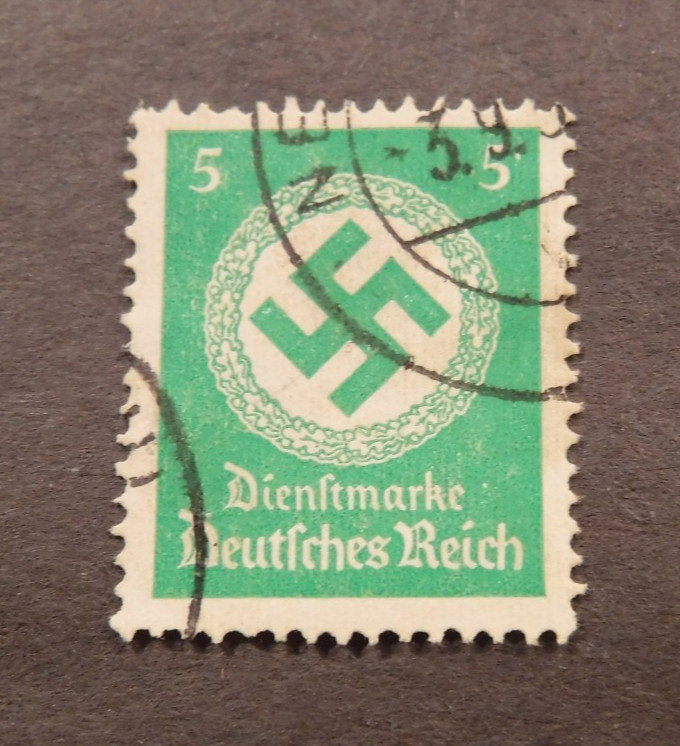 Scott#O82 1934, 5 pf. , Swastika Used Stamp