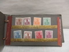 Lot of 90 Germany Stamps 1914-1924 in Book Briefmarken des Deutschen Reiches