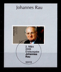 Germany Politics History Death Day Federal President Rau Mi 2528 First Day Esst