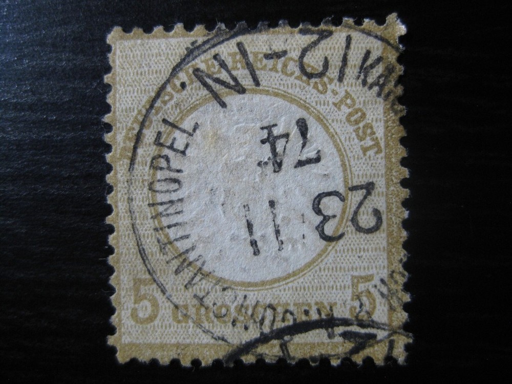 TURKEY GERMAN OFFICES COLONY Mi. #V22 scarce used forerunner stamp! CV $240.00