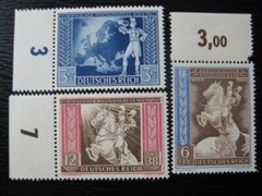 THIRD REICH 1942 Mi. #820-822 MNH European Postal Congress stamp set! CV $6.00