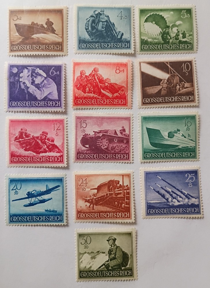 Germany Semi-Post Stamps, 1944, sc#257-269, Mint, Hinged, OG, Complete Set