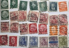 Lot of 160+ Germany 1900-1932 Weimar Reichspost Pictorials Perfins Used