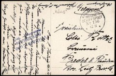 Germany WWI Navy SMS Koenig MSP136 Feldpost Cover 75502