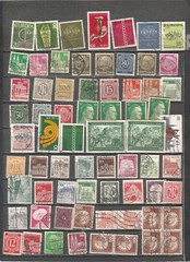 Germany lot of 69 MNH MH and used stamps dates cancels locations