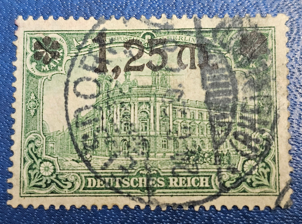 Stamp Germany Deutsches Reich 1,25 Mark 1920 Mi. Nr. 116 [🇩🇪36458]