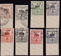 Lot Stamp Germany Mi 1-12 Set 1946 Fürstenwalde Circle Watermarks U