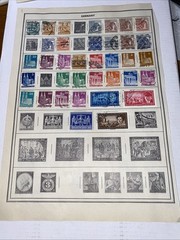 GERMANY ~several (76) German Stamps c.1920’s Full Page 2 Sides