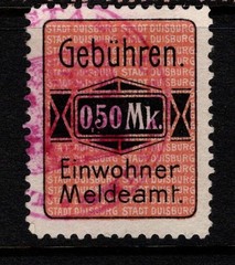 Germany Duisburg 1900s .50m Local Revenue Used – S56677