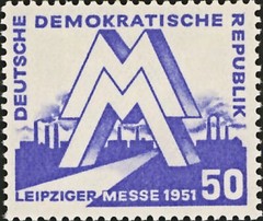 DDR #Mi283 MNH 1951 Leipzig Spring Fair Industrial Plant [79]