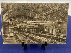 1908 Germany Bayern Munich Festsaal Postcard to San Francisco, CA stamp error ?