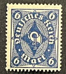 Travelstamps: 1922 Germany Stamp Mi 189 Post Horn Mint MOGLH