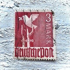 3 Mark Peace Dove postage Stamp Peace Dove Rising From Broken Shackled Hands