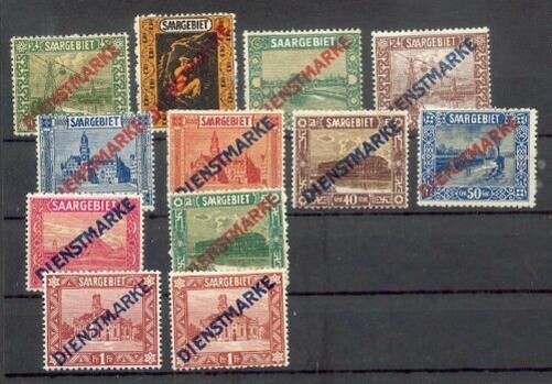 Saar 1-11 Set O Valori Singoli MNH Non Timbrato (M0084