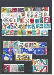 DDR 1960 – 1970, komplette Jahrgänge gestempelt o (teilweise ohne Blöcke)