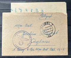 1942 German Cover with Letter Feldpost nice