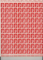 Wholesale Stamp Germany 10 Full Sheets 1941 WWII War 12 PF Hitler MNH