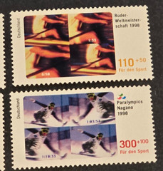 1998 Germany Für den Sport MNH Set of 4 Nagano Olympics World Cup Mi# 2000-2003