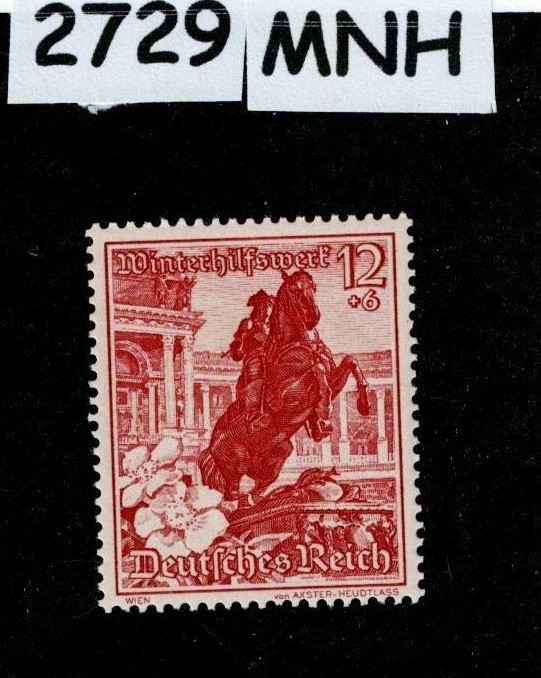 MNH Stamp B128 1938 Germany Castles Cathedrals Mountains Winter relief #2729