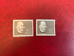 GERMANY EAST DDR 1969 USED & MNH FAMOUS MEN THEODOR FONTANE AUTHOR REALIST POET