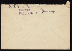 1954 German Heuss 30ph blue (2) plus 20 ph red on 1955 Air Mail cover to USA