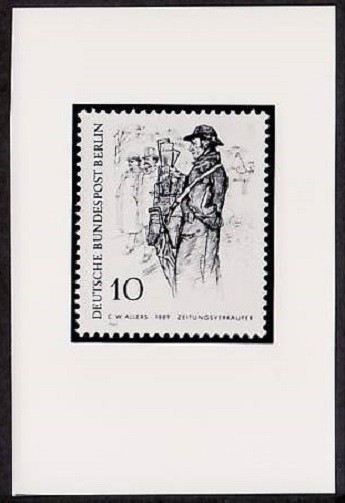 Photo Essay, Berlin Sc9N268 Newspaper Vendor, 19th Century Berliner