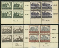 Poland German Occupation #N100-N103 Castles City Views Postage Blocks WWII MNH