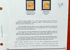Rare AMG Germany 6 Pfg Brunswick AM POST Brown Label Paper Variety Cert JV Bush