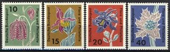 BRD 1963, Flowers, Flora and Philatelie exhibition set VF MNH, Mi 392-95