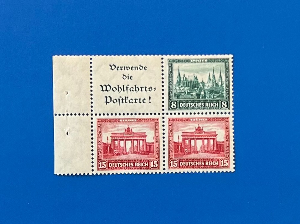 German Reich 1930 Mi W 38 Nothilfe Bauwerke (I) MNH VF