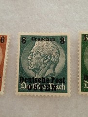 1939 – 1940 German (Occupation of Poland) Deutsche Post OSTEN“ Series