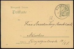 Germany Bavaria Munich Translated Stationery Postal Card 1906 Europe