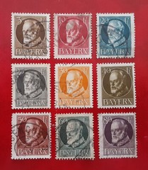 BAYERN Germany 1914-20 Used Short Set 5Pfg Missing VF-XF 2983