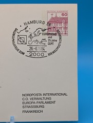 Germany 1984 Europatag 25th Anniv CEPT, XIX Weltpost Congress, Hamburg Cancel