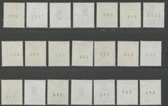 GERMANY Sc#1521-1540A 1987-93 Historical Sites OG Mint NH with Numbers on Back