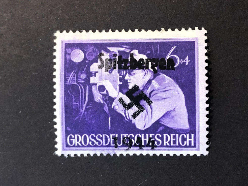 Germany WWII propaganda fantasy ovpt (SPITZBERGEN) 6+4 Rpf. MNH /s10 #126