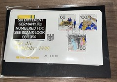 SIX DIFFERENT GERMANY 🇩🇪 NUMBERED FDC SEE SCANS LOOK 👀 1350