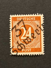 Germany 1948 Post WWII LOCAL overprint (SCHWERIN) 24 Pf. MH #226