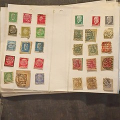 30 Germany Deutsches Reich/DDR Used Postage Stamp Lot Handstamped 3-40 Pf