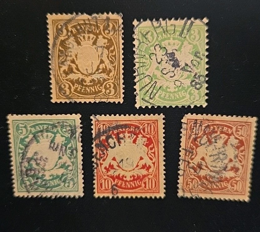 Bavaria Stamps Coat Of Arms