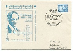 1983 Geschichte Raumfahrt Vom Feuerpfeil Sputnik 1 F. A. Zander Berlin 8 1080