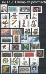 West-Germany / FRG / BRD Complete Yearsets 1980-1989 MNH Stamps, Mi. 1033-1443