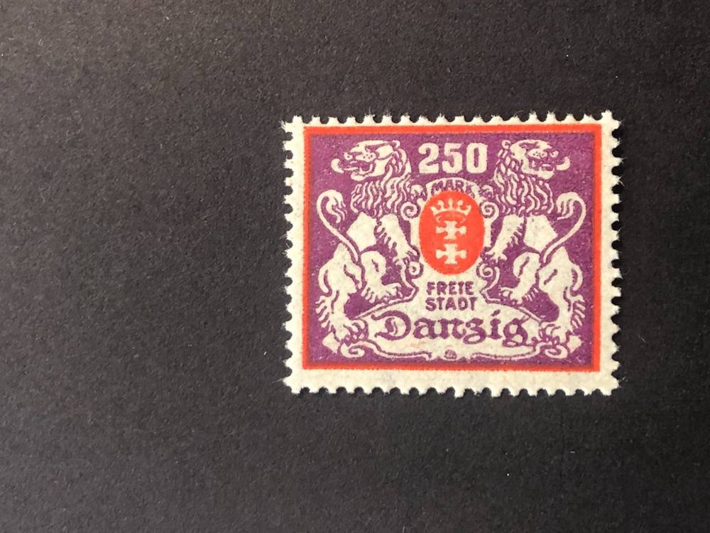 Germany POLAND DANZIG 1923 INFLATION ISSUE, 250 Mark MNH /s9 #126